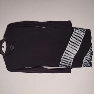 NWT Sundown by Splendid Women's Black/Tie-Dye Dress Size Small